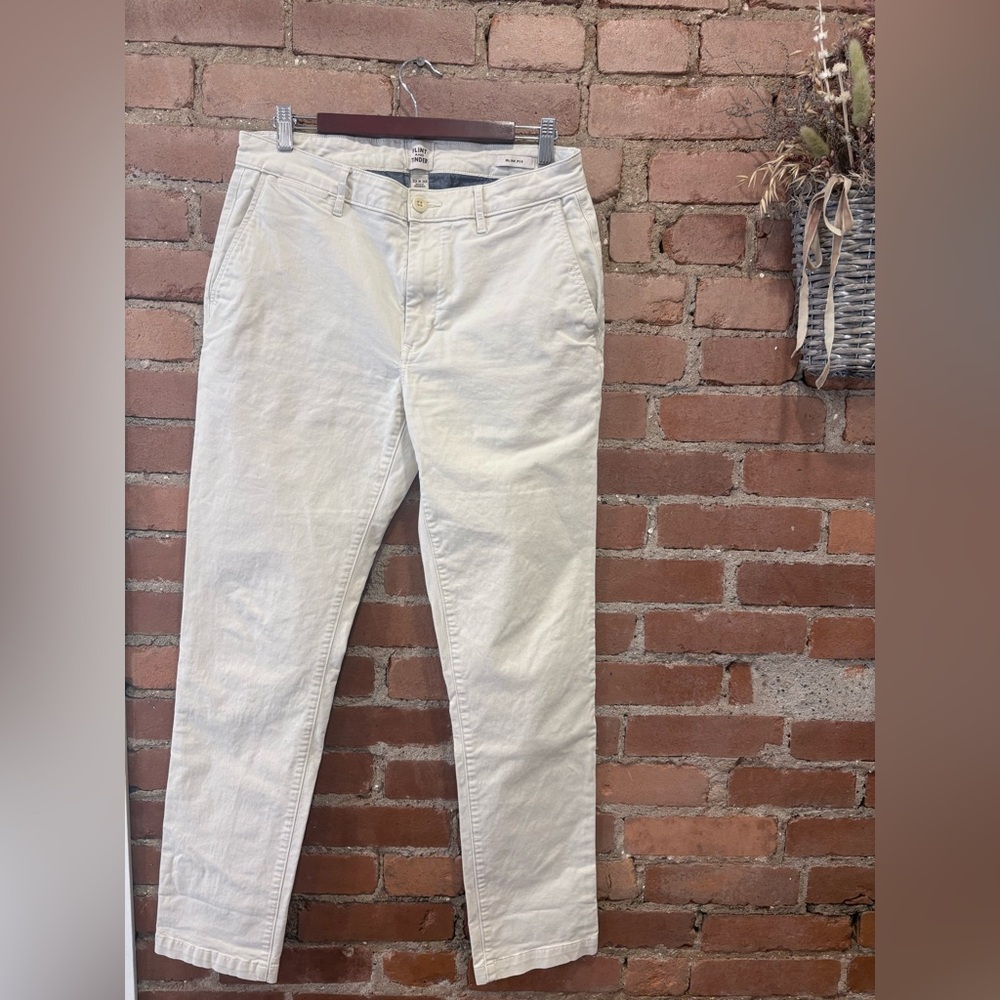 Flint and Tinder Men's Cream Pants